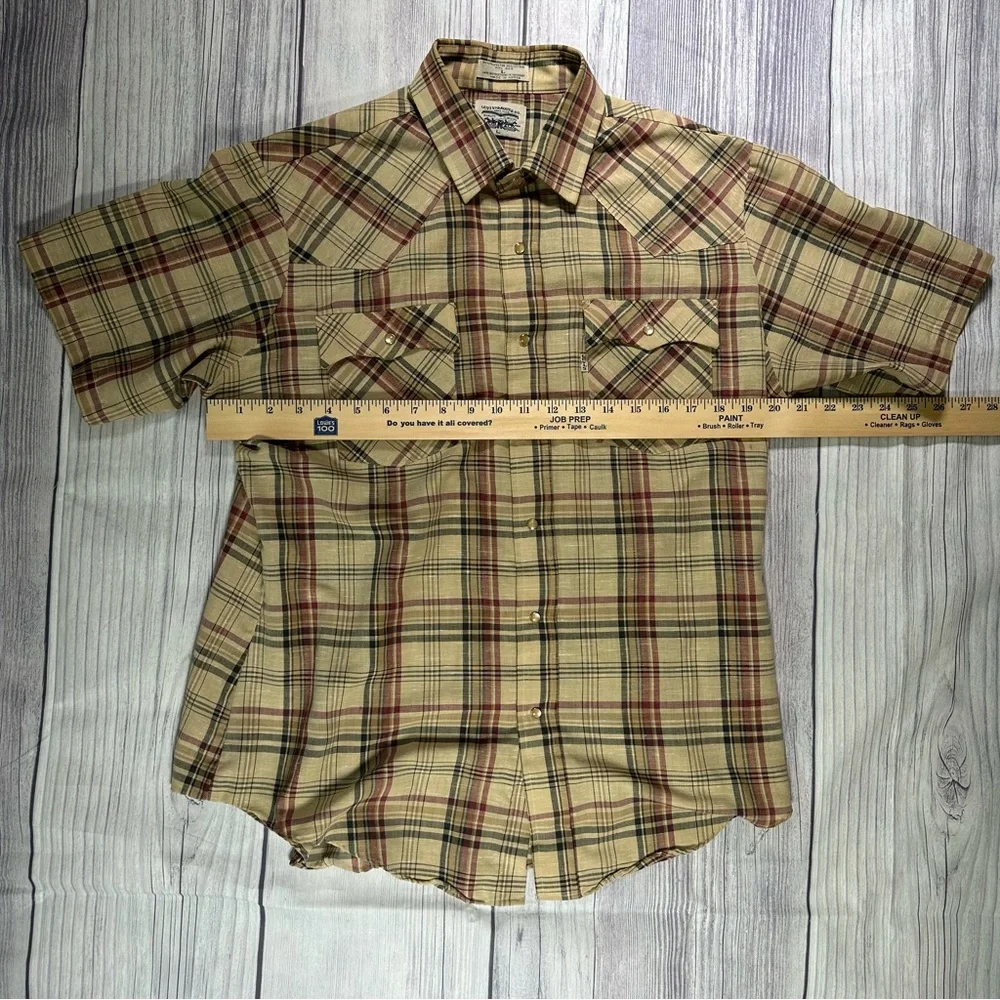 Vintage Levi’s Pearl Snap Western Button Down Dress Shirt